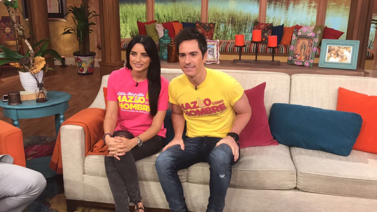 Aislinn y Mauricio invitaron a todos los televidentes de Despierta América a ver 'Hazlo como hombre'.