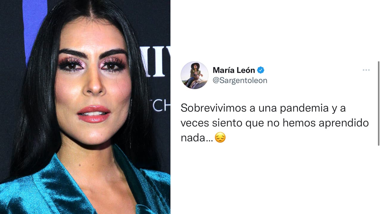 La cantante María León también 
<b>dejó saber su tristeza</b> tras darse a conocer la noticia de lo sucedido en el futbol mexicano.