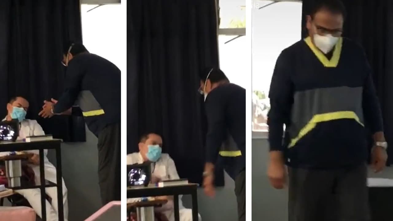 "No se duerman en clase" fue el título del video