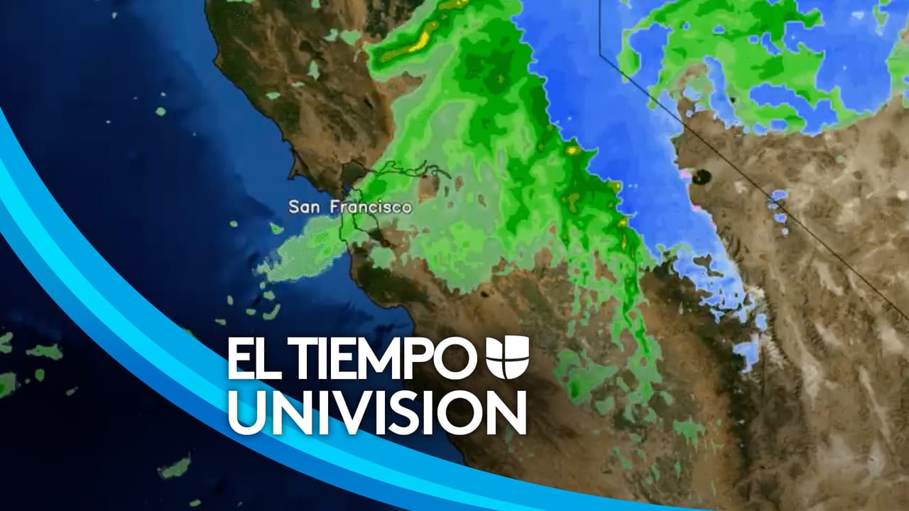 Radar satelital muestra a qué hora comenzará a llover en tu ciudad si vives en el Área de la Bahía