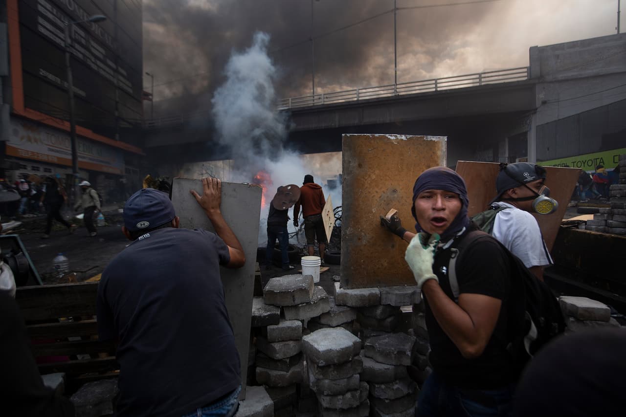Enfrentamientos en Ecuador