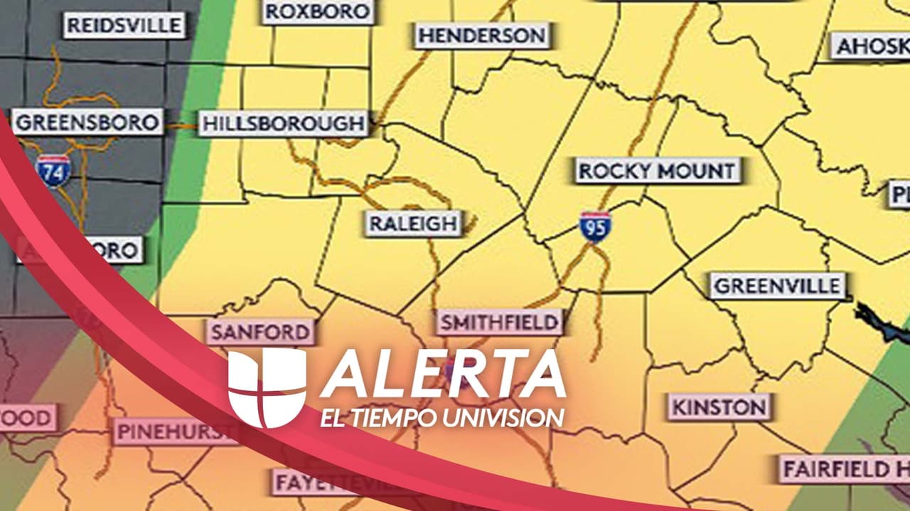 Probabilidad de tornados, inundaciones y tormentas eléctricas el viernes en Carolina del Norte