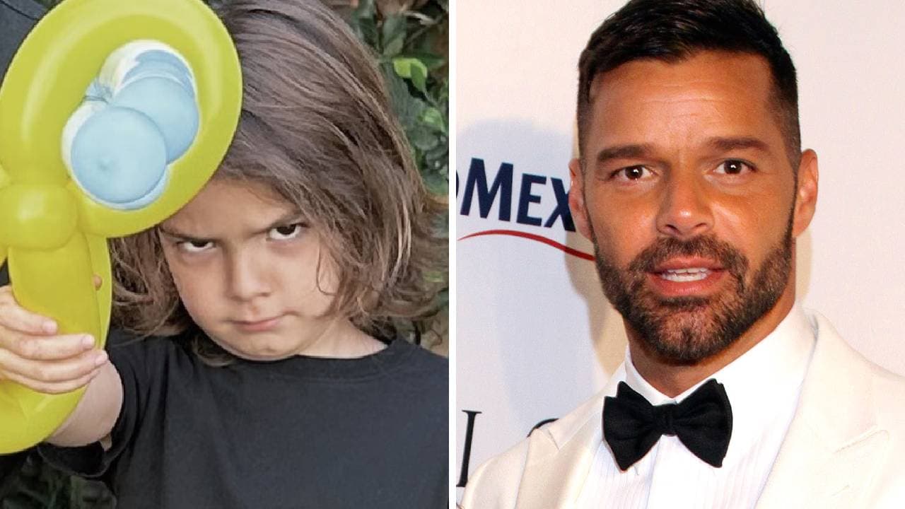 Renn tiene la barba partida como Ricky Martin.