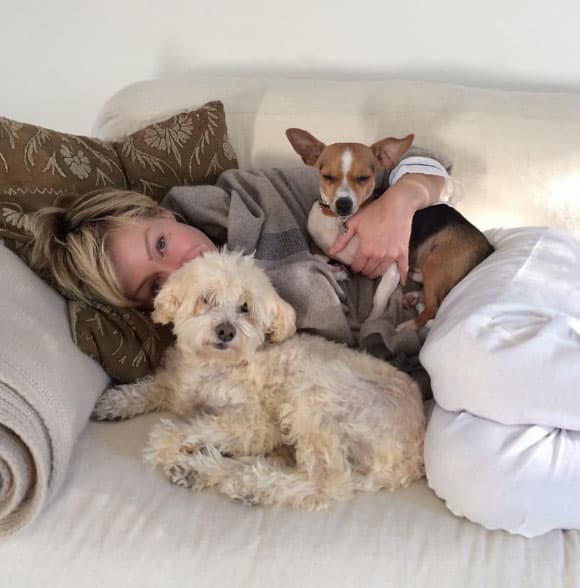 ELLEN DEGENERES
<br>Compartió foto de su esposa Portia de Rossi y sus perritos