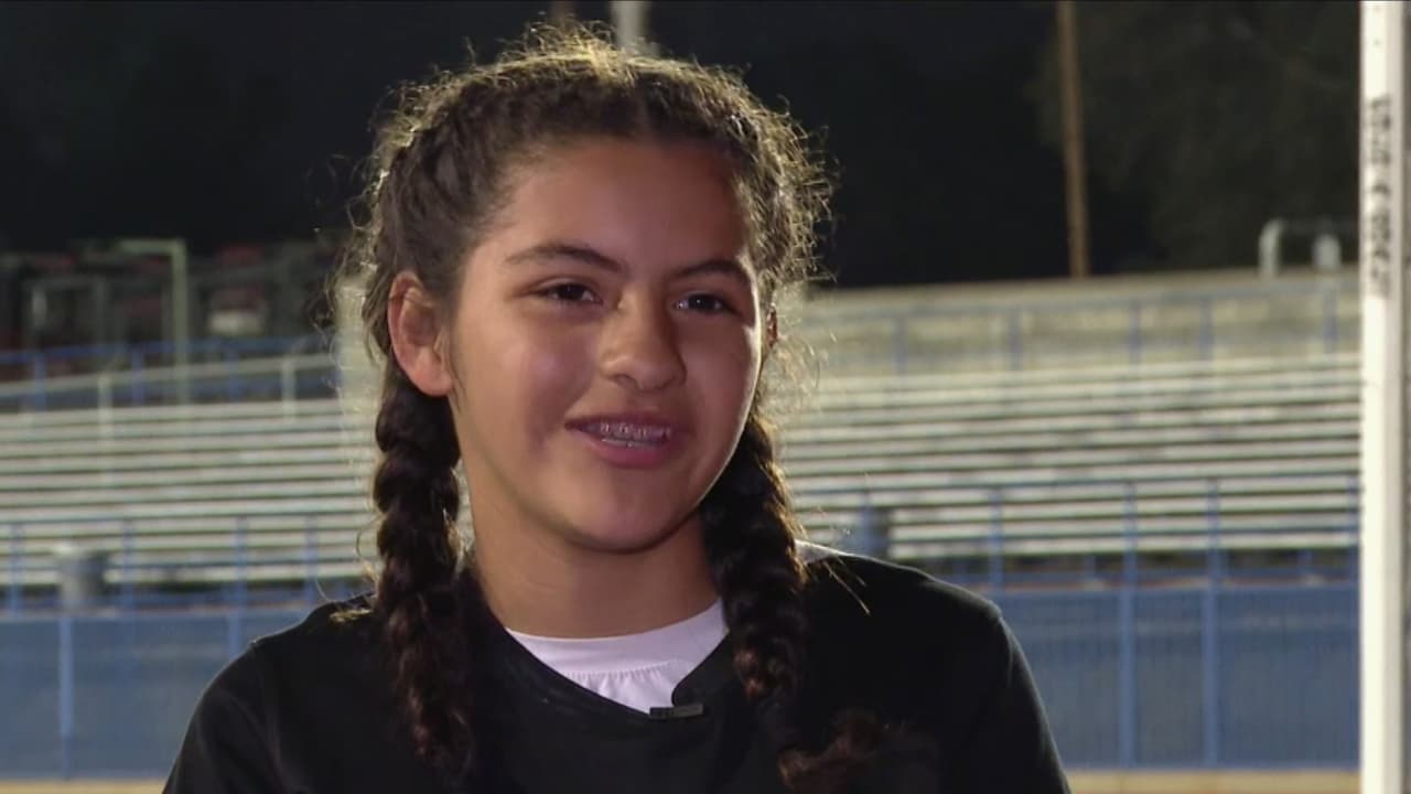 A sus 11 años esta promesa del futuro ya tiene clara su meta: ser una de las mejores porteras