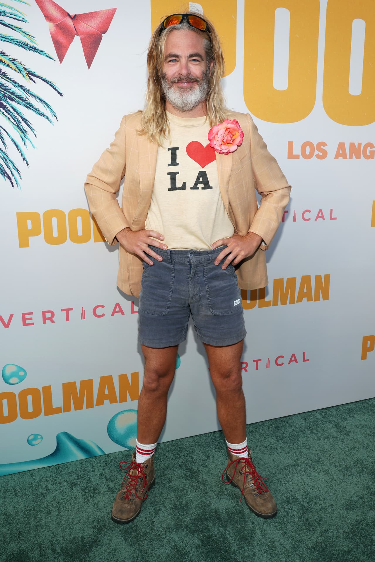 LOS ANGELES, CALIFORNIA - APRIL 24: Chris Pine attends the Los Angeles premiere of "Poolman" celebrating Chris Pine's directorial debut at Vista Theatre on April 24, 2024 in Los Angeles, California. (Photo by Monica Schipper/Getty Images)