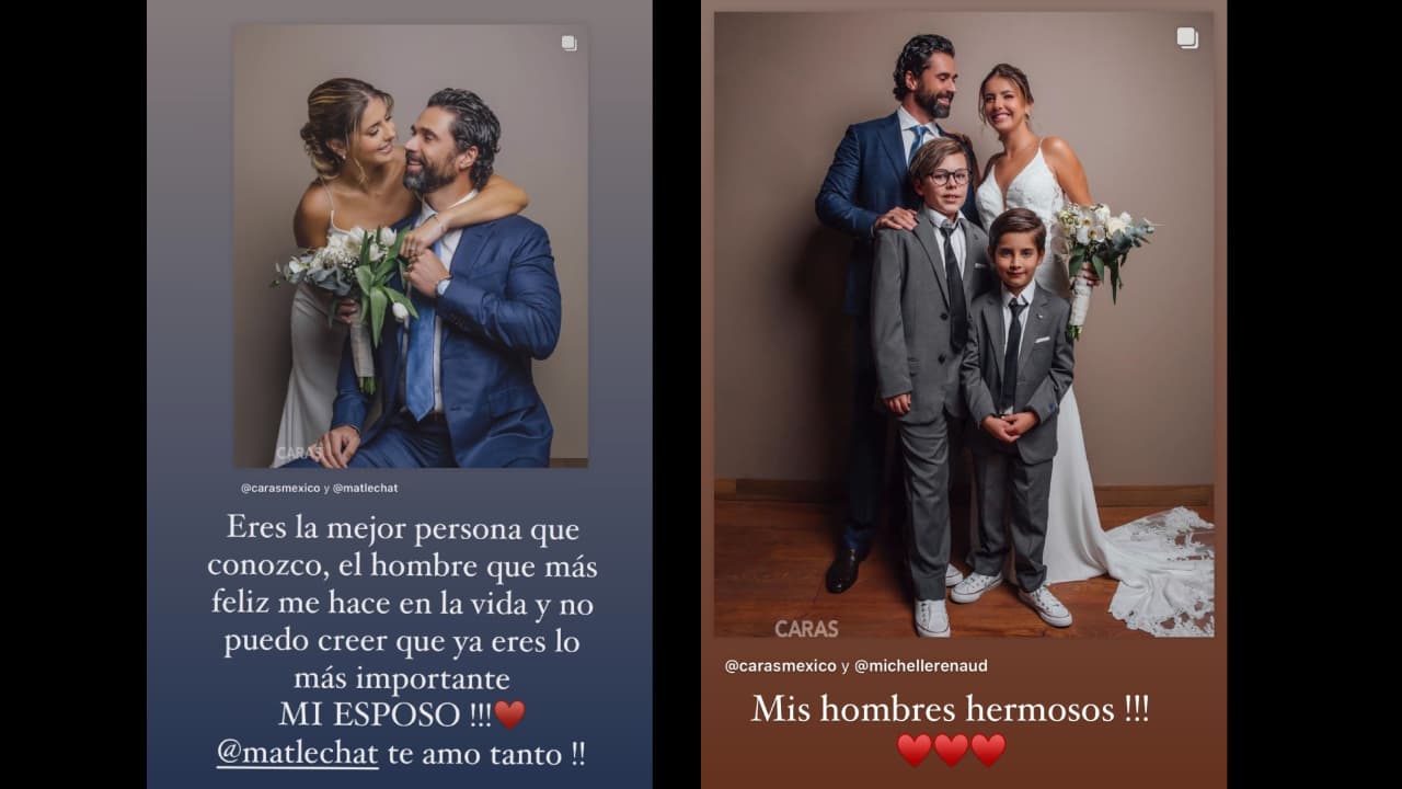 Michelle Renaud dedica amoroso mensaje a Matías Novoa y sus hijos