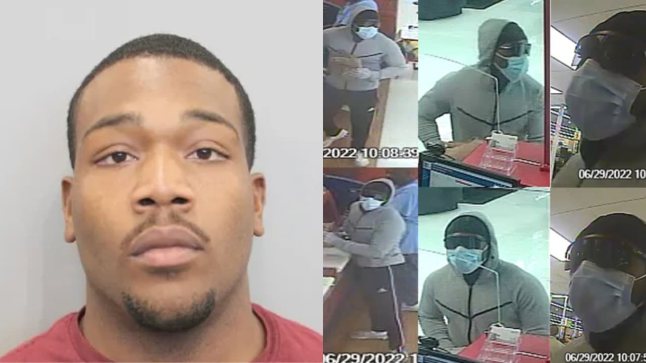Sentencian a "bandido" de 23 años por cometer numerosos atracos a punta de pistola en bancos de Houston