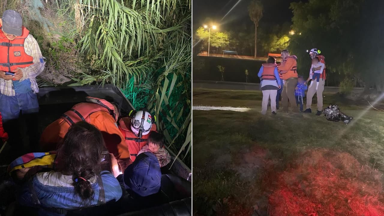 Guatemalteco, su esposa embarazada y tres niños cambian de plan tras rescate cerca del río Bravo