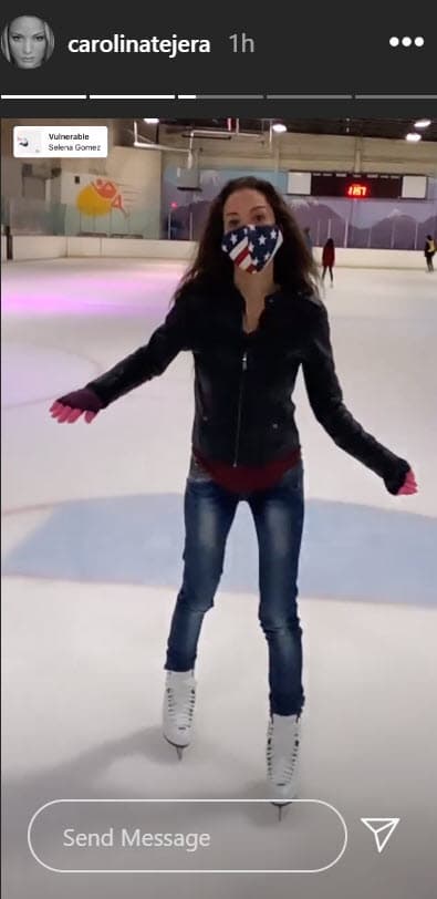 Este 25 de julio 
<b><a href="https://www.univision.com/famosos/carolina-tejera-arremete-contra-usuario-por-afirmar-que-su-marido-tenia-razon-en-quitarle-a-su-hijo-fotos">Carolina Tejera</a></b> compartió en Instagram fotografías y videos en donde se le ve 
<b>practicando patinaje sobre hielo</b>.
<br>