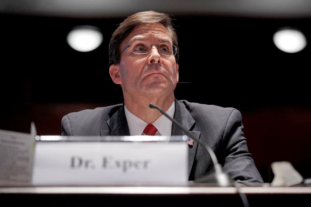 Exsecretario de Defensa Mark Esper en una comparecencia en el Congreso en julio pasado.