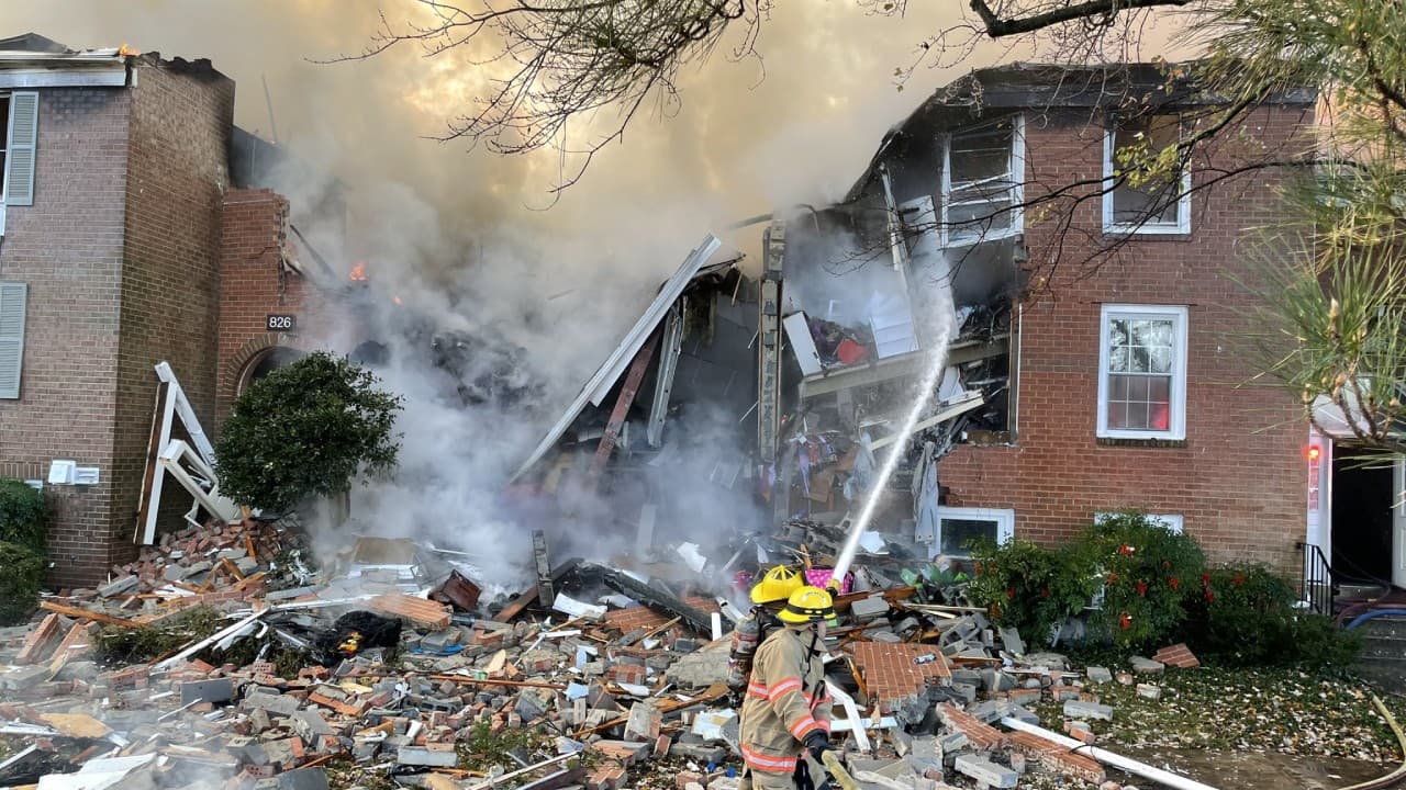 Hallan la primera víctima mortal de la explosión en Gaithersburg entre los escombros