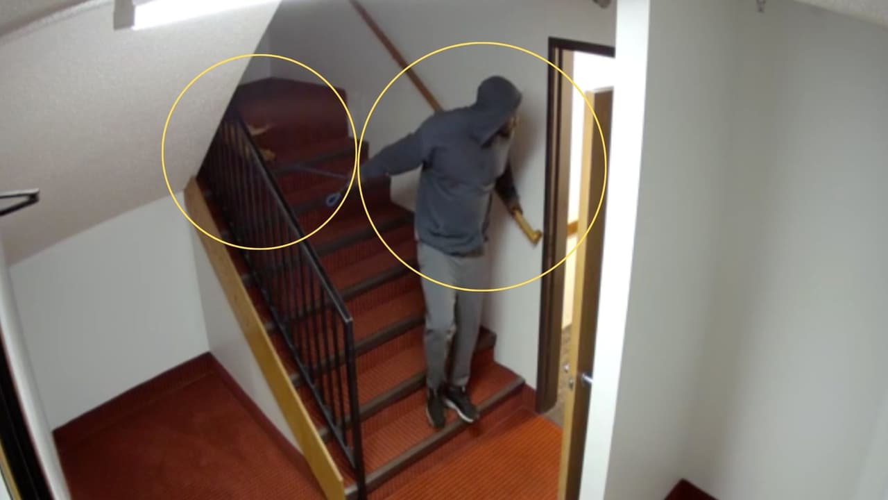 Cámaras de seguridad registran el momento en que un hombre arrastra a un perro fuera de un hotel en el norte de Texas.