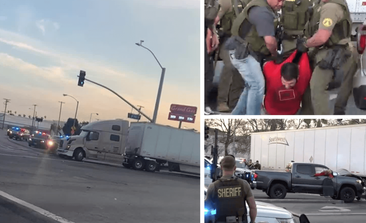 Revelan nuevos detalles de persecución policial a sospechoso de asesinato que chocó a camión en Pomona