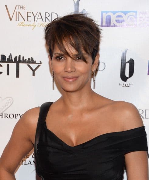 Halle Berry al igual que Cameron Díaz ya lleva tiempo reflejando su rebelde personalidad con cortes de cabello diminutos y alocados.