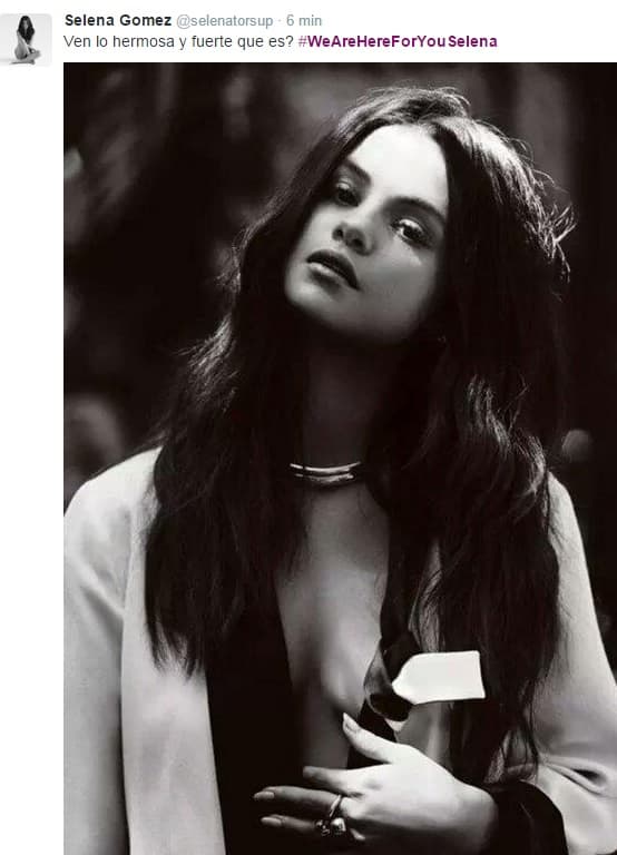 Los mensajes y las fotos en apoyo a la cantante no han cesado.