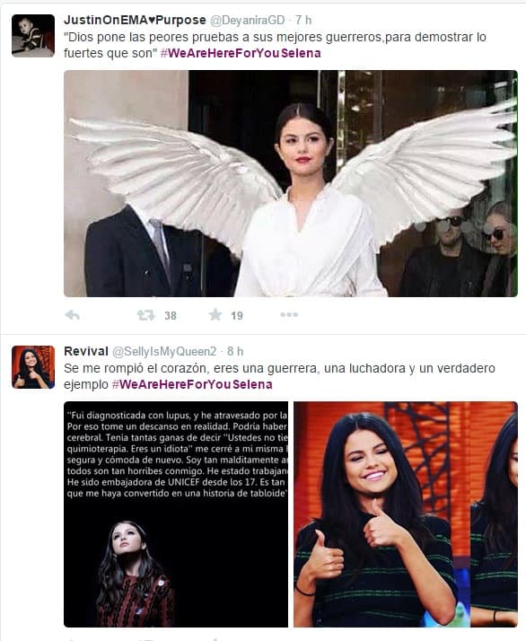 Incluso otros fandome se han reunido para mandar sus mejores vibras.