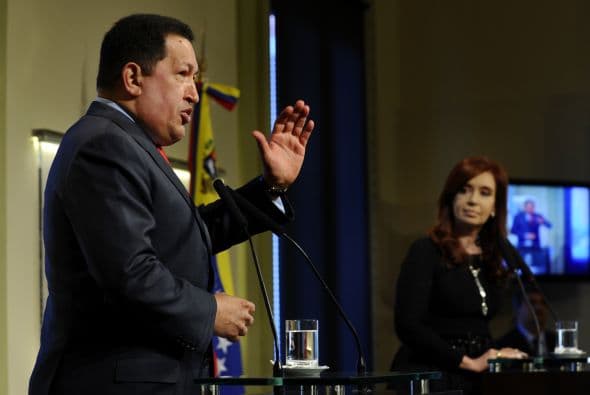 Con su visita a Argentina, Chávez comenzó su gira oficial por Sudamérica.