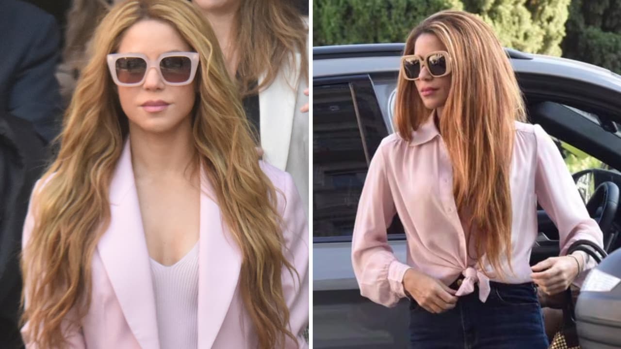El outfit rosa de Shakira tenía un mensaje oculto: su look acaparó las miradas en su juicio en Barcelona