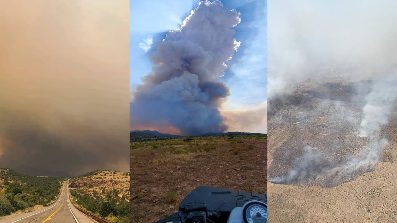 Cientos de bomberos luchan para contener varios incendios forestales que se han desatado en zonas como Globe y Gila en medio de la ola de calor. 
<br>