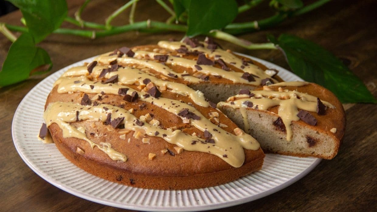 Pastel de chocolate y almendra keto