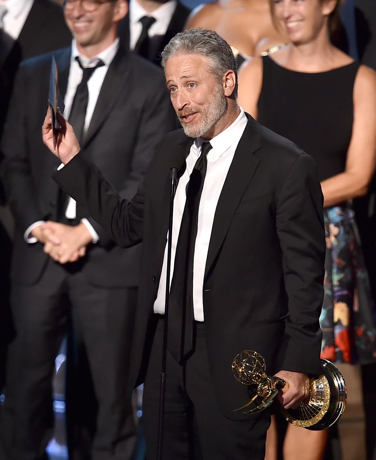 El premio a Mejor Guion de Serie de Variedades fue para 'The Daily Show with Jon Stewart'.