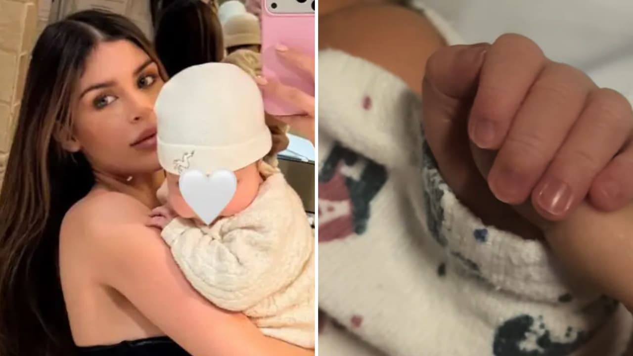 Carolina Flores mostraba con sigilo a su bebé en redes sociales.