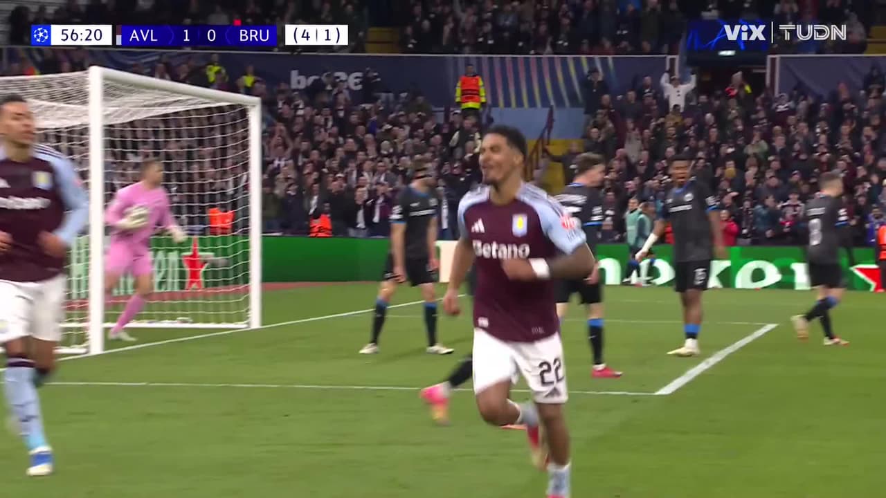 ¿Era fuera de lugar? Aston Villa anota el 2-0 y liquida al Brujas