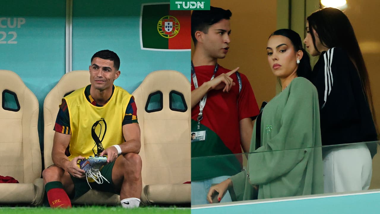Georgina Rodríguez, molesta por la suplencia de Cristiano Ronaldo 