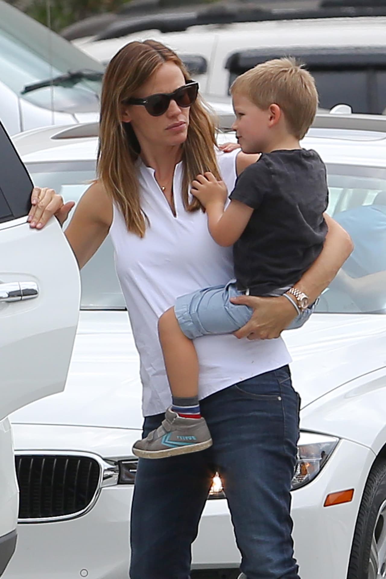 Jennifer Garner sigue con su vida en Atlanta.