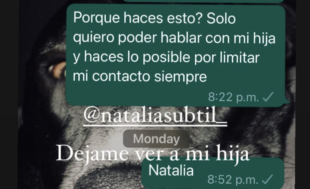 <b>"¿Por qué haces esto?"</b>, le escribe según se puede ver en la captura de pantalla que colgó. 
<br>