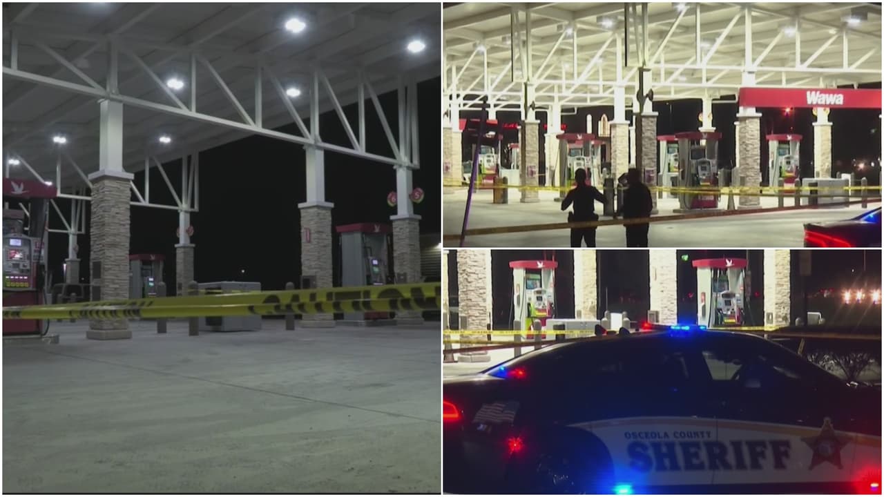 Tres policías de Osceola y un sospechoso resultan heridos con quemaduras luego de incendiarse una gasolinera
