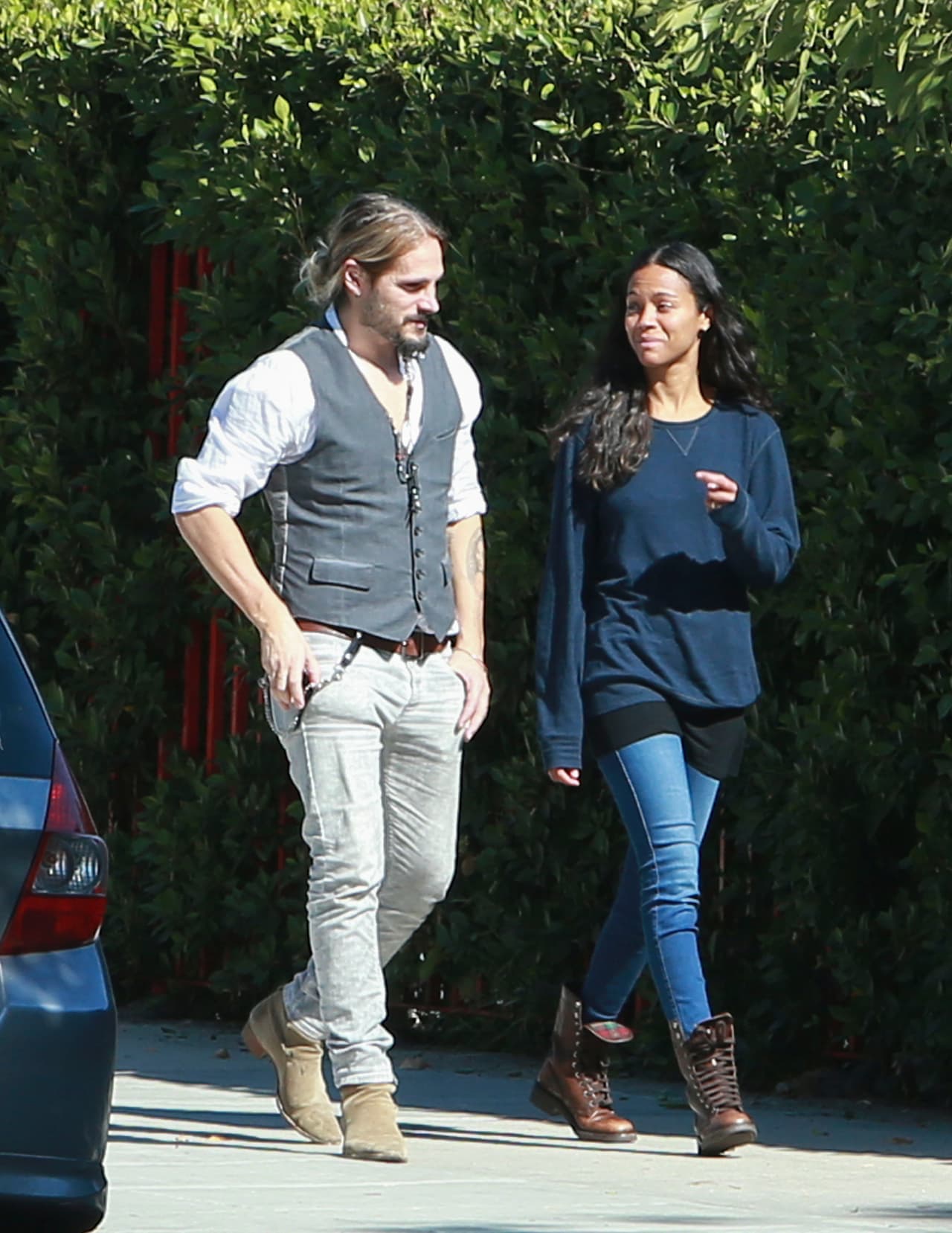 Su esposo, Marco Perego, también tiene una imagen muy casual.