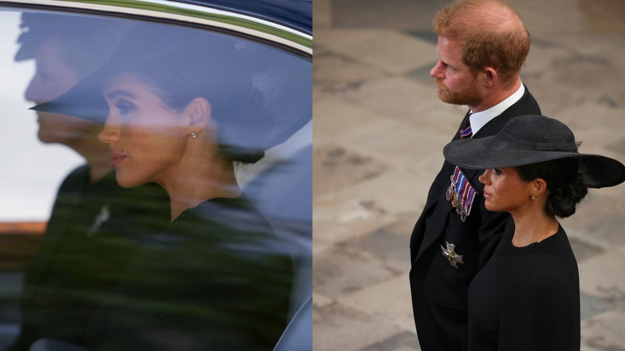 Detrás de los príncipes George y Charlotte: la presencia de Meghan Markle en funeral de la reina Isabel
