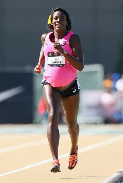 La atleta está a 7 semanas de convertirse en madre por primera vez.
