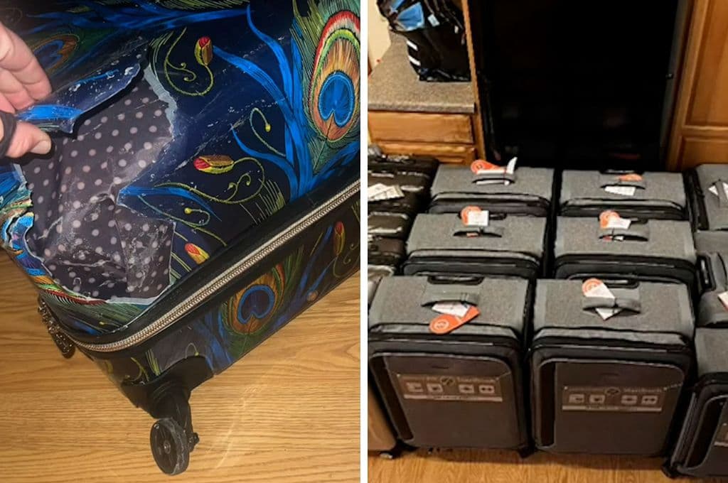 Mujer de Nueva York reclama a aerolínea por maleta dañada… ¡y le envían 13 de repuesto!