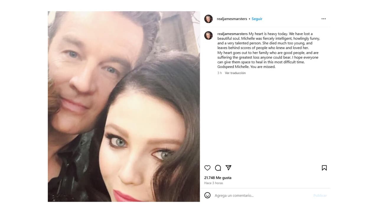 James Marsters despidió así a su excompañera, Michelle Trachtenberg.