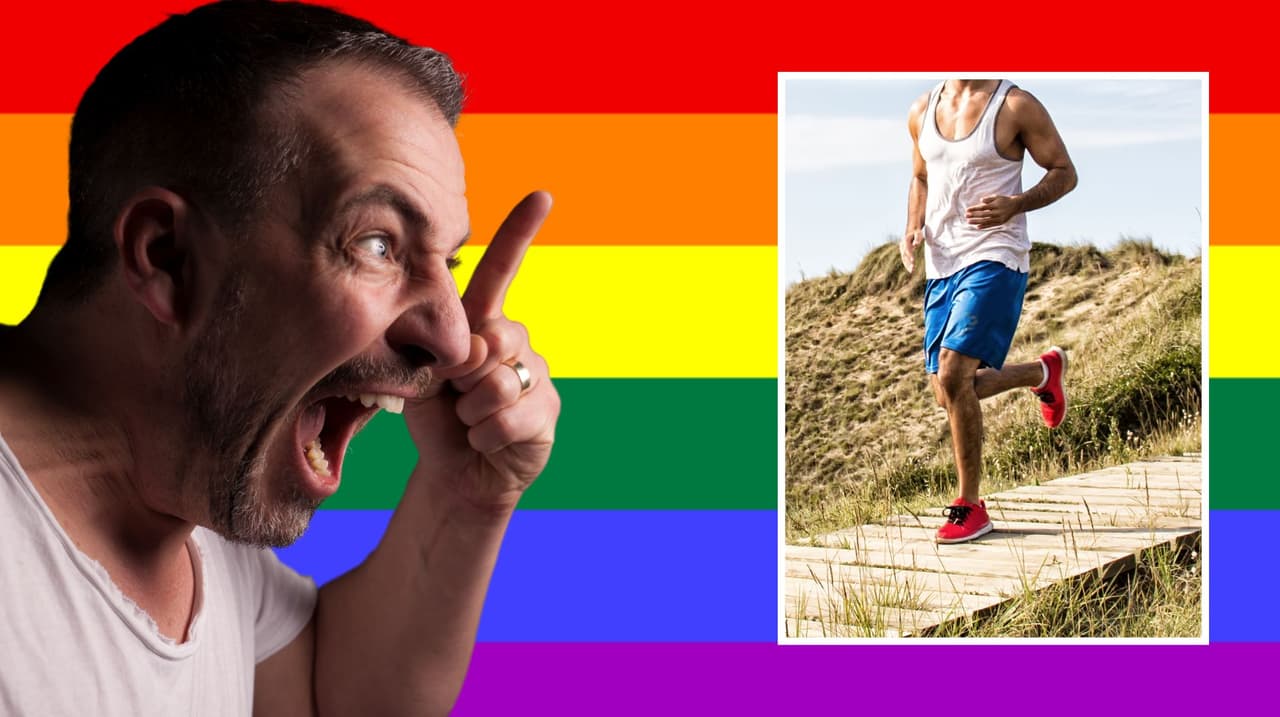 Arrestan a sujeto que lanzó insultos homofóbicos contra un corredor y trató de golpearlo