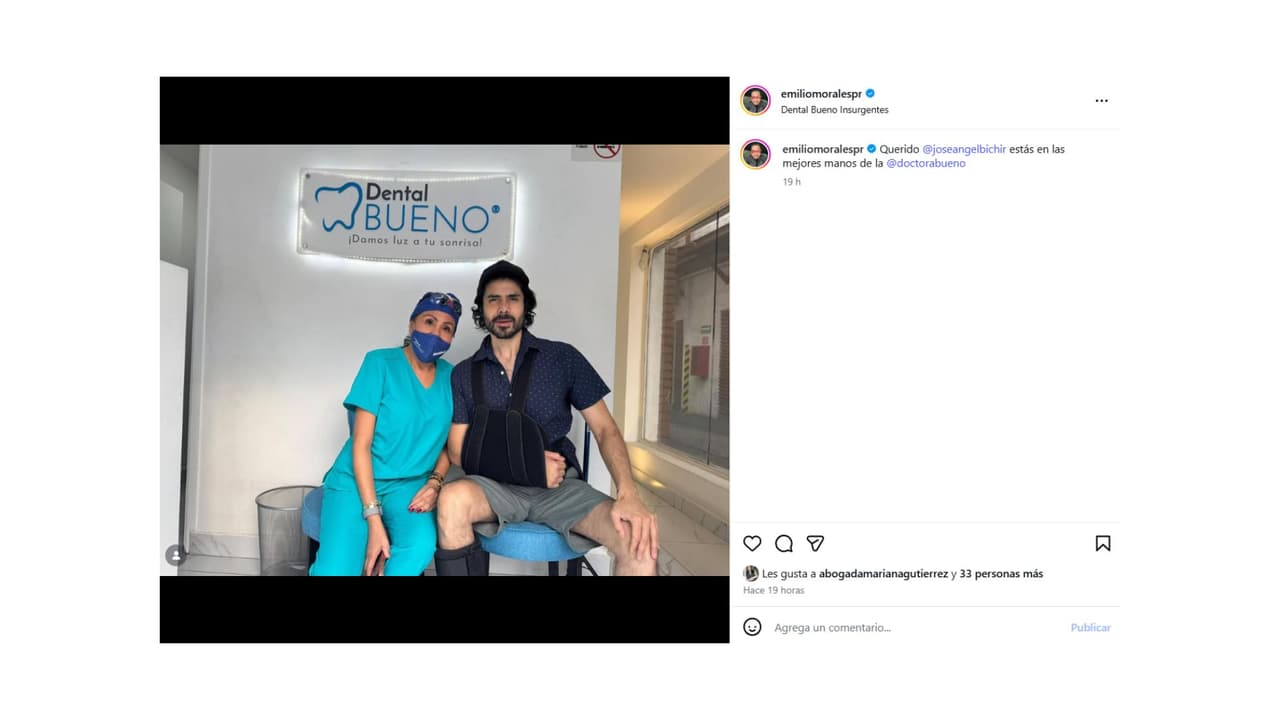 El actor se recupera tras el accidente que sufrió.