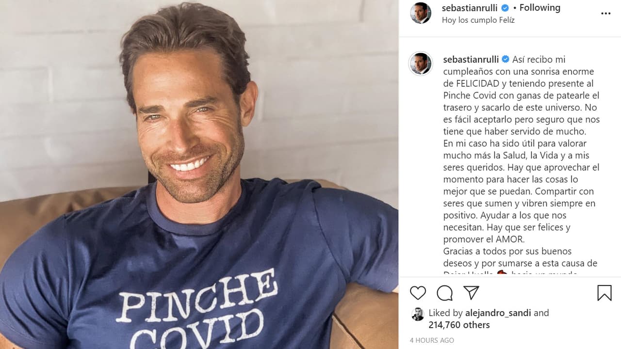 Junto con 
<b><a href="https://www.instagram.com/p/CCTWCPZAI0a/" target="_blank">esta imagen</a></b> en la que portó una camiseta con la leyenda "pinche covid", la estrella de 
<b><a href="https://www.univision.com/shows/el-dragon" target="_blank">El Dragón</a></b> fue muy franco sobre el contagioso virus. 
<br>