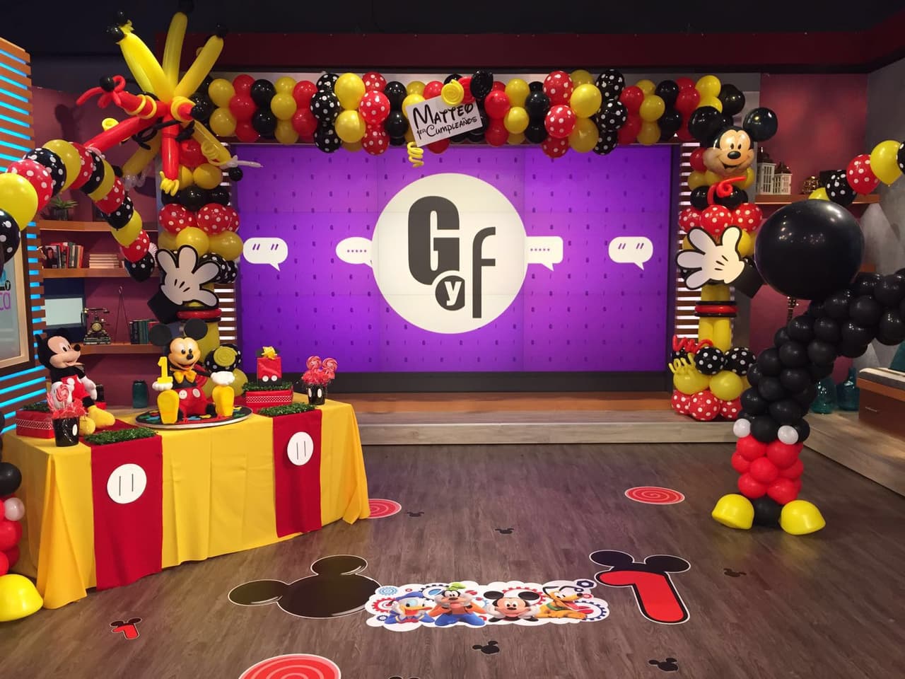 Los adornos fueron con motivo de Mickey Mouse.