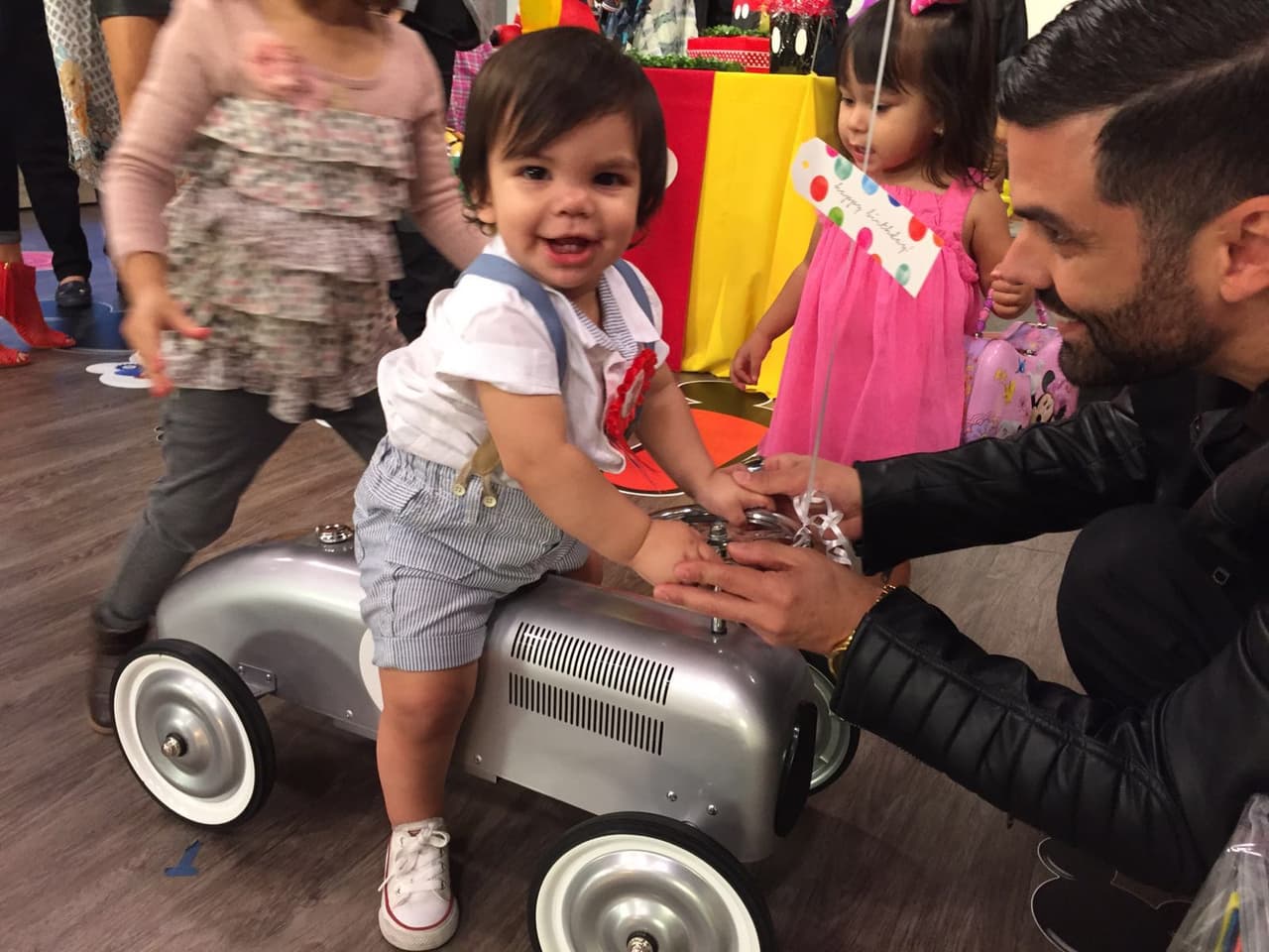 ¡Miren su carita de felicidad!