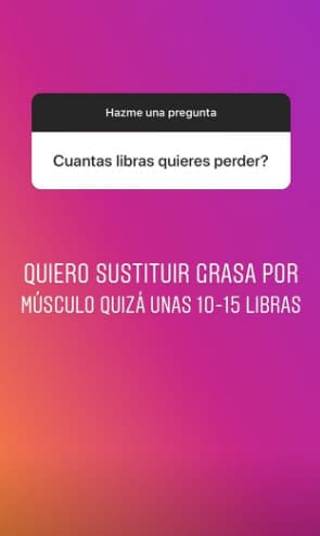 Las metas de Ana Patricia son muy claras, esperamos ver pronto en sus redes sociales más de las rutinas que sigue para estar en línea.