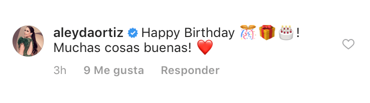 <b><a href="https://www.univision.com/entretenimiento/todo-sobre-la-boda-de-aleyda-ortiz-fecha-lugar-e-invitados-exclusiva">Nuestra Belleza Latina 2014, Aleyda Ortiz,</a></b> le deseó "muchas cosas buenas".