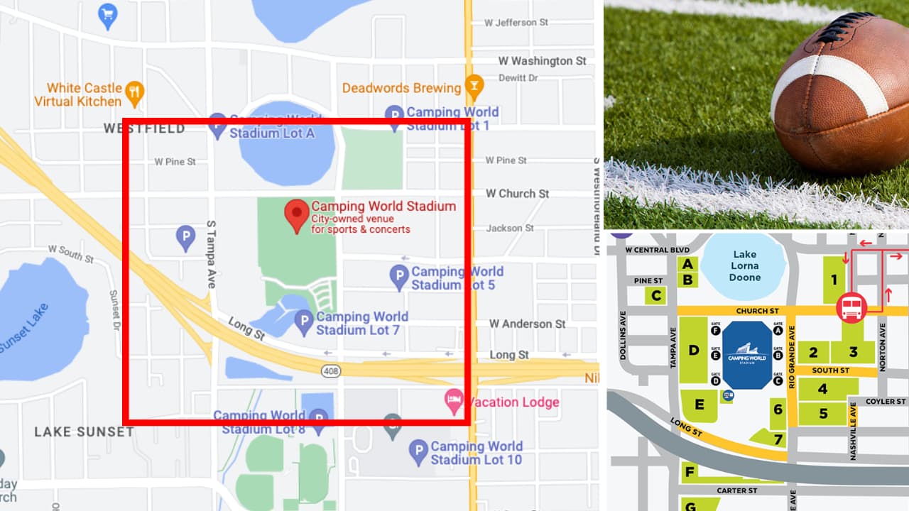 Esta zona del Downtown de Orlando se verá afectada por el Cheez-It Bowl 