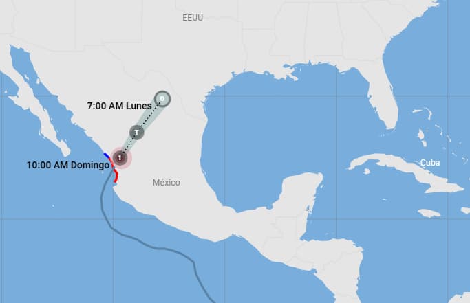 Roslyn se debilita sobre México, pero deja algunos daños materiales e inundaciones