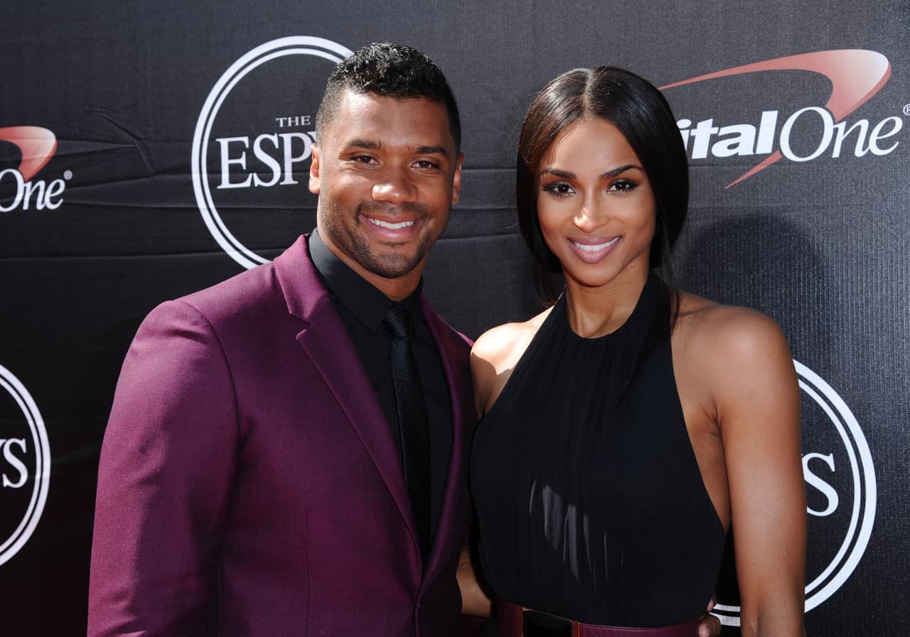 La cantante actriz y modelo Ciara y su esposo, el quarterback de los Seattle Seahawks Russell Wilson.