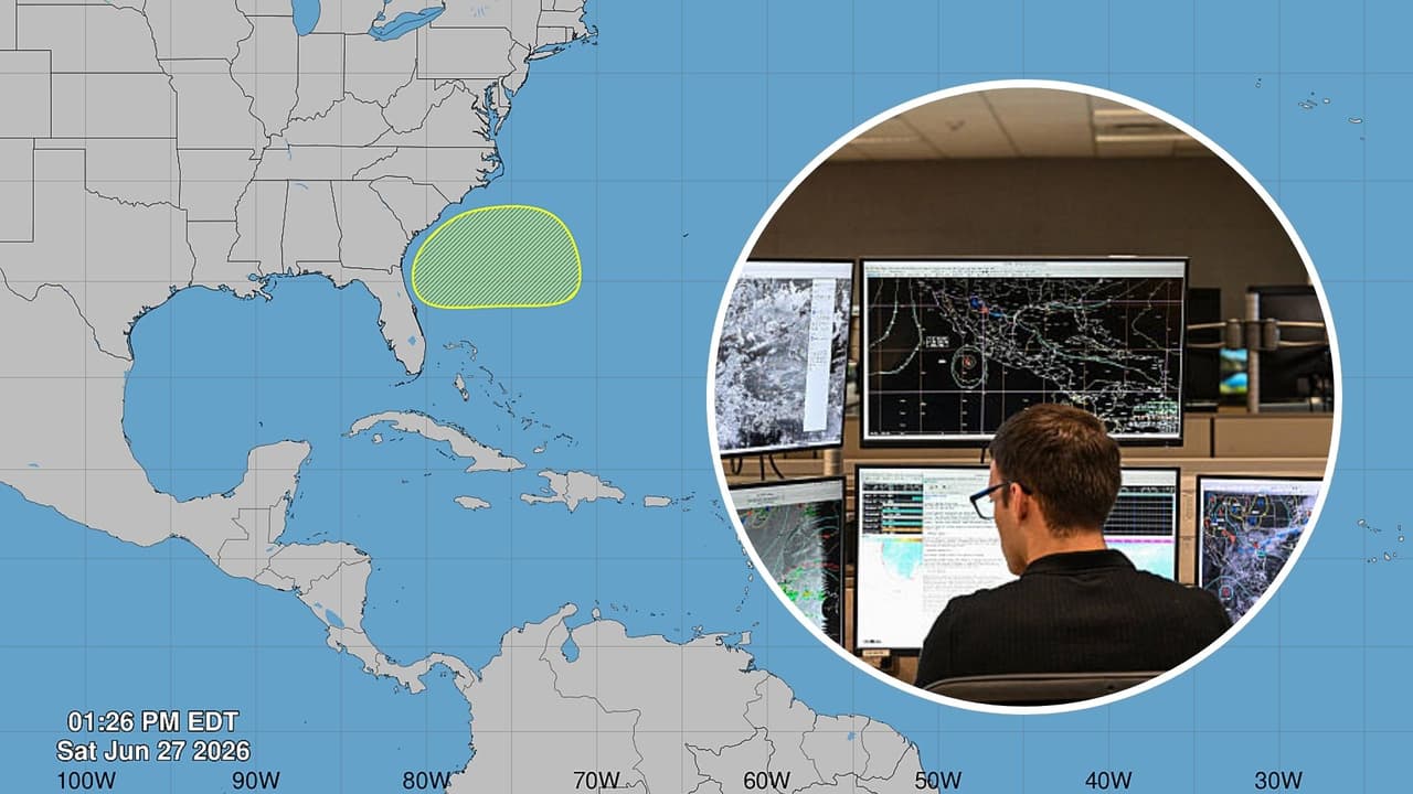 Meteorólogos vigilan zona con potencial de desarrollar una tormenta frente a Florida