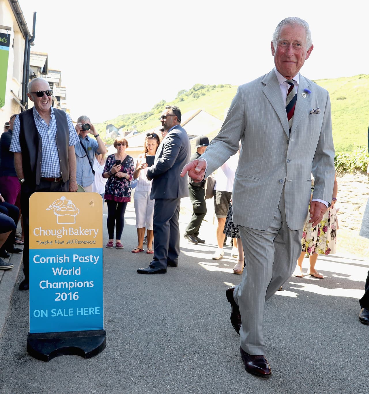 El Príncipe de Gales visitó el pueblo pesquero de Port Isaac.