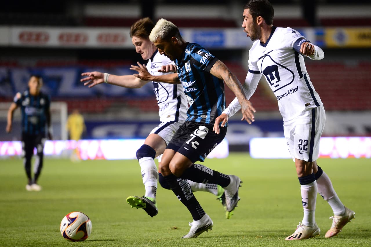 José Gurrola y Ángel Sepúlveda fueron los encargados de darle la victoria a los Gallos 2-0 sobre los Pumas.